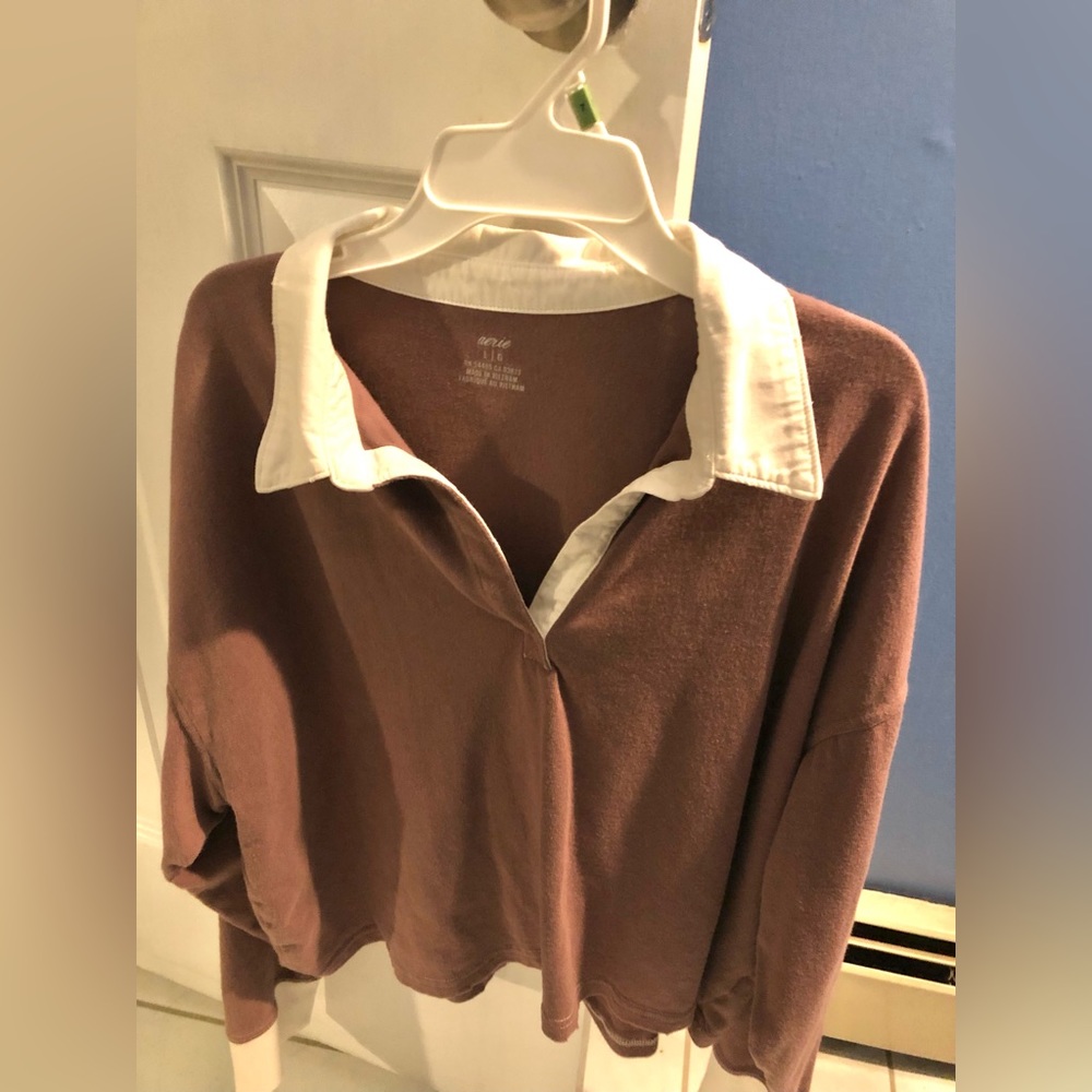 Aerie collared long sleeve